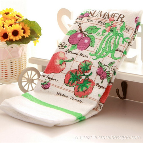 Microfiber Kitchen Cloth Tea Towel with Printing (WJ-F1036)